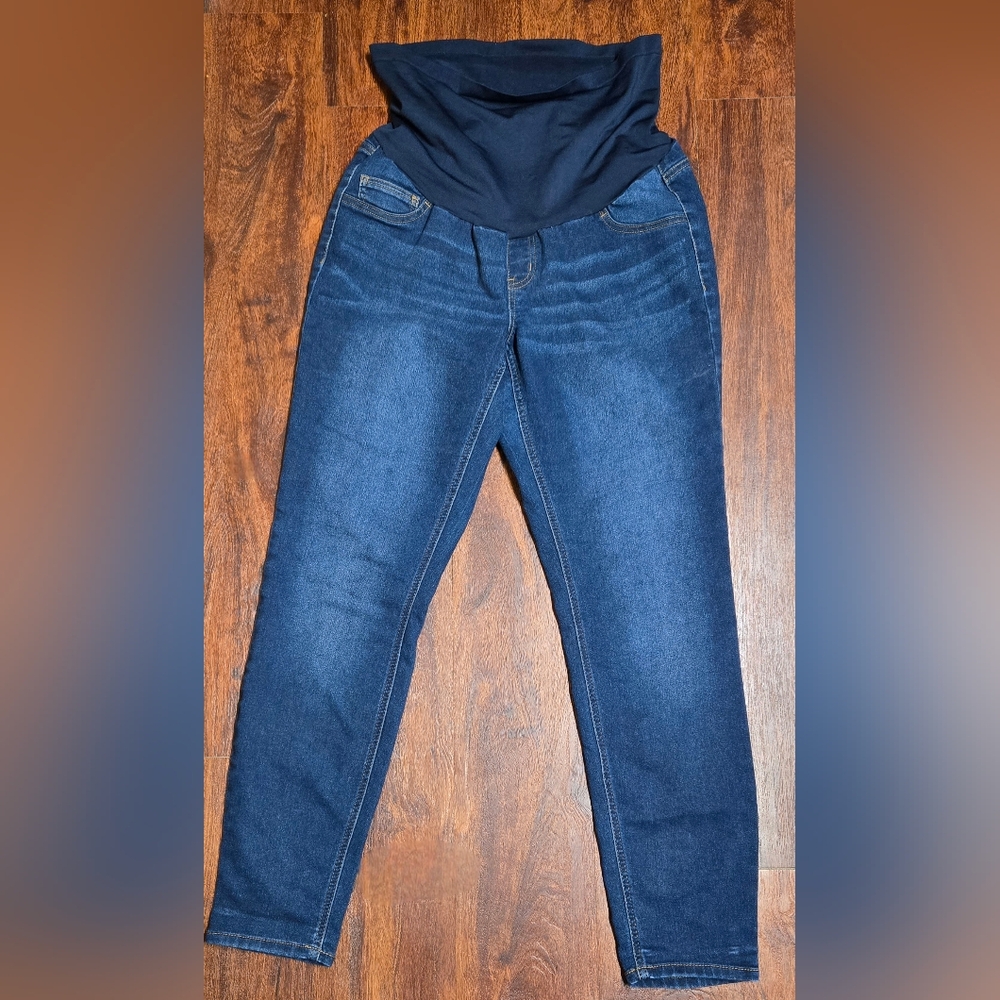 Indigo blue maternity jeans women's size 1X
